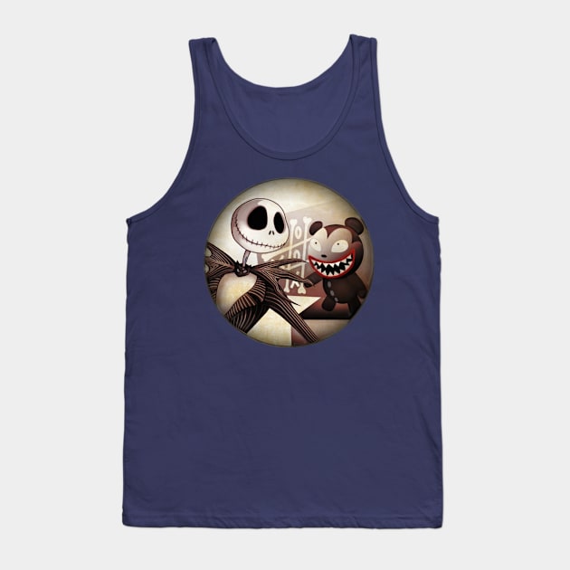 scary teddy - no text Tank Top by outlawalien